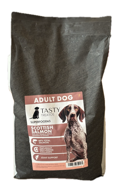 Tasty Treatos Superfood Adult Scottish Salmon with Dill, Spinach, Fennel & Asparagus