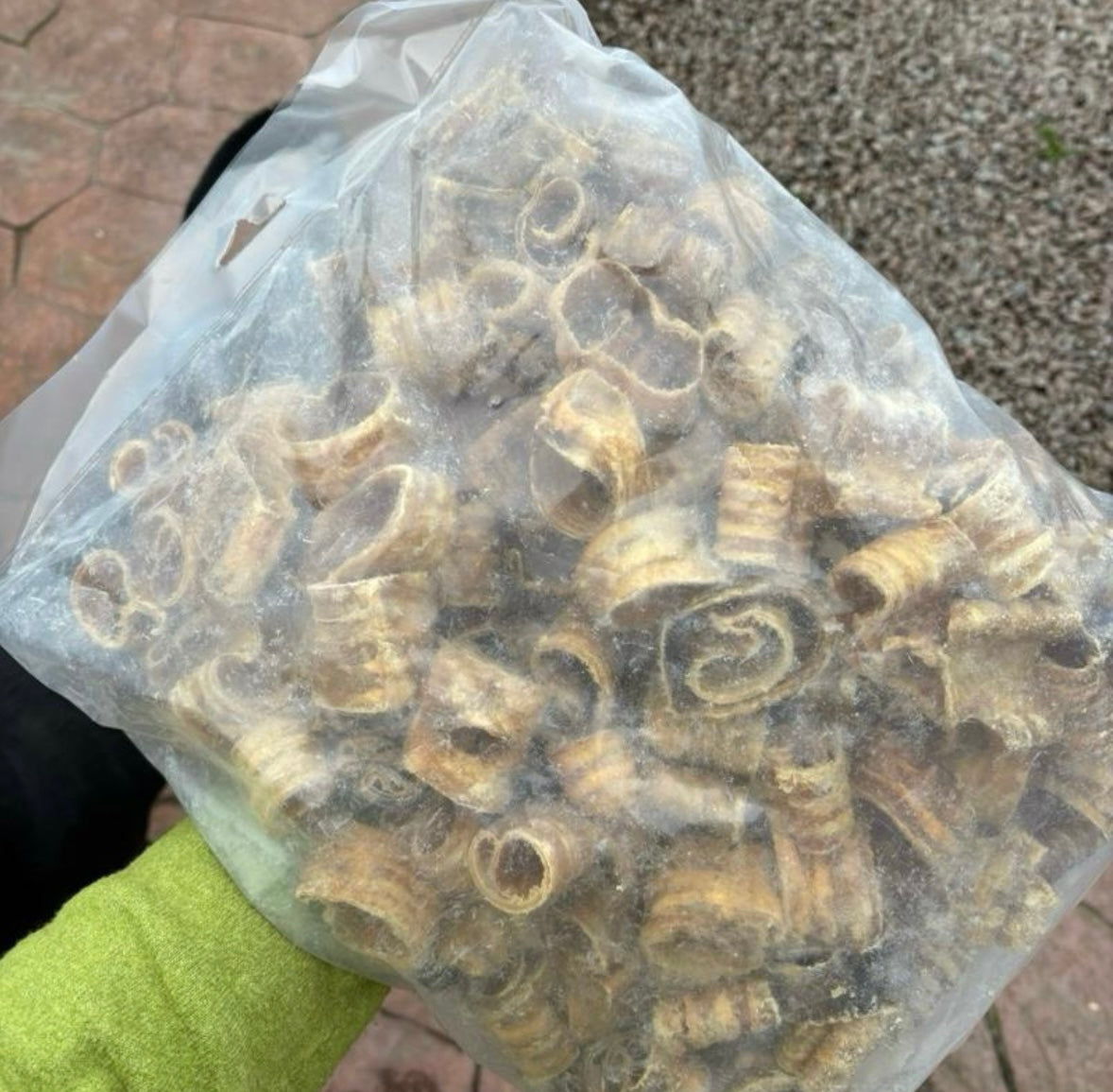 1kg Beef Trachea Curls